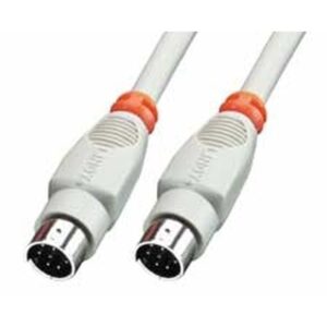 Lindy 8 Pin Mini DIN Cable 2 m cable de impresora Gris