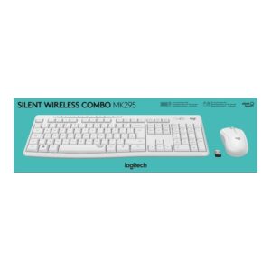 Logitech MK295 Silent Wireless Combo teclado Ratón incluido RF inalámbrico AZERTY Francés Blanco