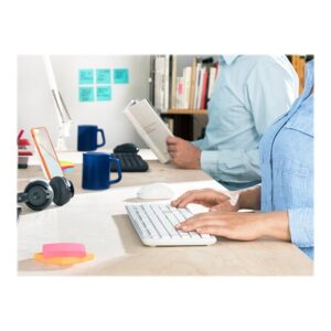 Logitech MK295 Silent Wireless Combo teclado Ratón incluido RF inalámbrico AZERTY Francés Blanco