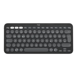 Logitech Pebble Keys 2 K380s teclado RF Wireless + Bluetooth QWERTY Español Grafito