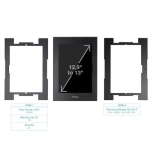 MARCO ANTIRROBO TABLET 12,4-13" NEGRO