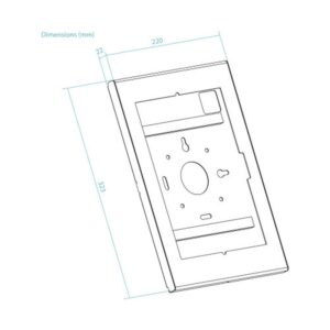 MARCO ANTIRROBO TABLET 12,4-13" NEGRO