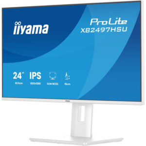 MONITOR IIYAMA PANTALLA PARA PC 60,5 CM (23,8") 1920 X 1080 PIXELES FULL HD LED PANEL IPS COLOR BLANCO AJUSTABLE HDMI DISPLAYPORT USB