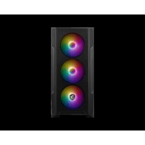 MSI MAG FORGE M100A carcasa de ordenador Micro Torre Negro, Transparente