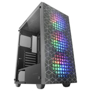 Mars Gaming MC-MAG, Caja Gaming ATX, Ventana Lateral Completa Cristal Templado, Doble Rejilla Magnética Antipolvo Frontal + Superior, 3x Ventiladores FRGB 120mm, Refrigeración Líquida 360mm, Negro