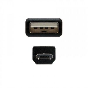 Nanocable CABLE USB 2.0, TIPO A/M-MICRO USB B/M, 0.8 M