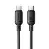 OS-BASEUS SILKY SERIES FAST CHARGING CABLE TYPE-C TO TYPE-C 100W 1M CLUSTER BLACK OS-BASEUS SILKY SERIES FAST CHARGING CABLE TYPE-C TO TYPE-C 100W 1M CLUSTER BLACK