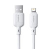 OS-BASEUS SILKY SERIES FAST CHARGING CABLE USB TO IP 2.4A 1M MOON WHITE