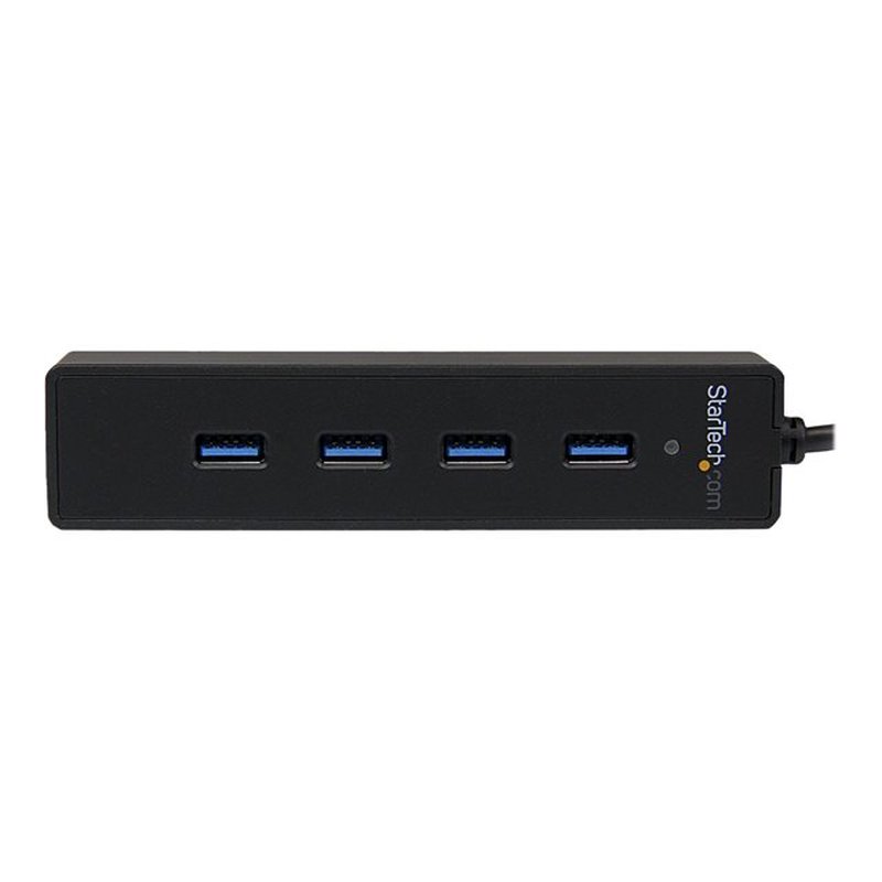 StarTech.com Adaptador Concentrador Hub Ladrón USB 3.0 Super Speed Portátil de 4 Puertos Salidas - Negro - Imagen 2