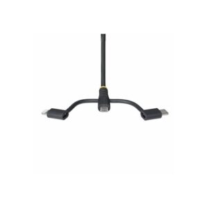 StarTech.com Cable Multicarga Resistente USB de 1m - Lightning/Micro-USB/USB-C - Certificado Apple MFi - Recubrimiento de Aramida - Cable Cargador USB Tipo C 3 en 1 - para iPhone/iPad/Android StarTech.com Cable Multicarga Resistente USB de 1m - Lightning/Micro-USB/USB-C - Certificado Apple MFi - Recubrimiento de Aramida - Cable Cargador USB Tipo C 3 en 1 - para iPhone/iPad/Android