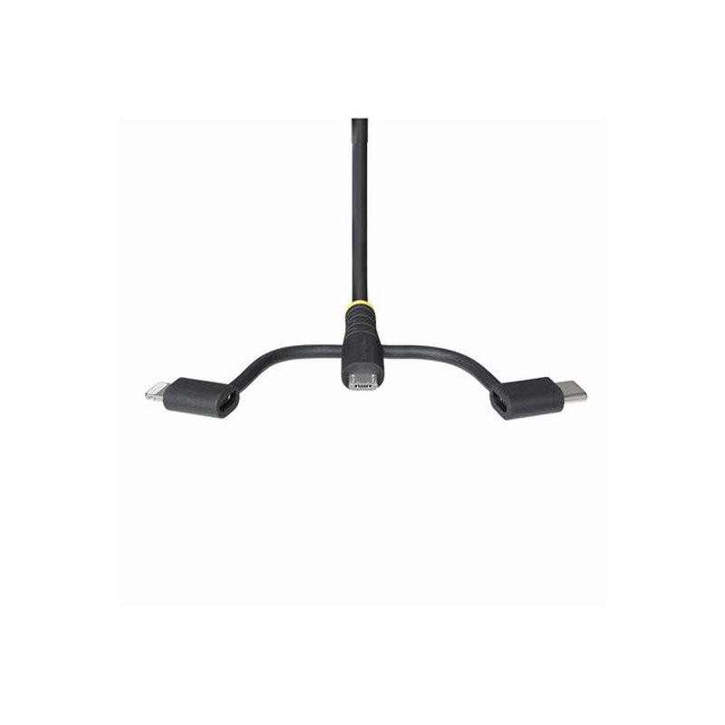 StarTech.com Cable Multicarga Resistente USB de 1m - Lightning/Micro-USB/USB-C - Certificado Apple MFi - Recubrimiento de Aramida - Cable Cargador USB Tipo C 3 en 1 - para iPhone/iPad/Android StarTech.com Cable Multicarga Resistente USB de 1m - Lightning/Micro-USB/USB-C - Certificado Apple MFi - Recubrimiento de Aramida - Cable Cargador USB Tipo C 3 en 1 - para iPhone/iPad/Android - Imagen 5