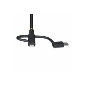 StarTech.com Cable Multicarga Resistente USB de 1m - Lightning/Micro-USB/USB-C - Certificado Apple MFi - Recubrimiento de Aramida - Cable Cargador USB Tipo C 3 en 1 - para iPhone/iPad/Android StarTech.com Cable Multicarga Resistente USB de 1m - Lightning/Micro-USB/USB-C - Certificado Apple MFi - Recubrimiento de Aramida - Cable Cargador USB Tipo C 3 en 1 - para iPhone/iPad/Android