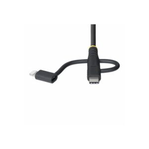 StarTech.com Cable Multicarga Resistente USB de 1m - Lightning/Micro-USB/USB-C - Certificado Apple MFi - Recubrimiento de Aramida - Cable Cargador USB Tipo C 3 en 1 - para iPhone/iPad/Android StarTech.com Cable Multicarga Resistente USB de 1m - Lightning/Micro-USB/USB-C - Certificado Apple MFi - Recubrimiento de Aramida - Cable Cargador USB Tipo C 3 en 1 - para iPhone/iPad/Android