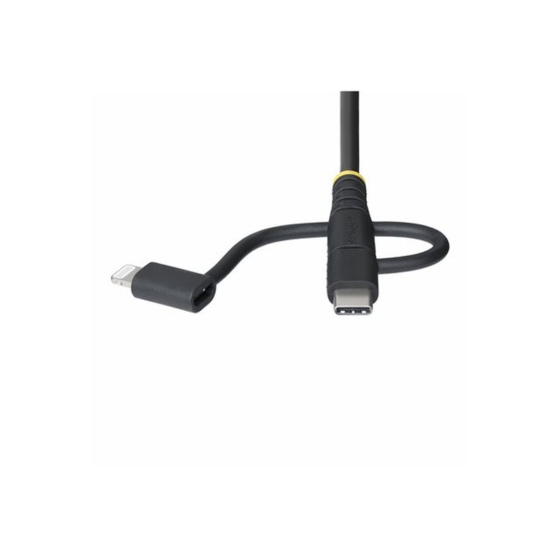StarTech.com Cable Multicarga Resistente USB de 1m - Lightning/Micro-USB/USB-C - Certificado Apple MFi - Recubrimiento de Aramida - Cable Cargador USB Tipo C 3 en 1 - para iPhone/iPad/Android StarTech.com Cable Multicarga Resistente USB de 1m - Lightning/Micro-USB/USB-C - Certificado Apple MFi - Recubrimiento de Aramida - Cable Cargador USB Tipo C 3 en 1 - para iPhone/iPad/Android - Imagen 8