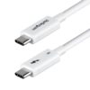 StarTech.com Cable Thunderbolt 5 Certificado de 1m - 80Gbps/120Gbps - 8K60Hz - PD 240W - Cable Thunderbolt Certificado - Compatible con Thunderbolt 4/USB4/USB-C/USB Tipo C - Blanco StarTech.com Cable Thunderbolt 5 Certificado de 1m - 80Gbps/120Gbps - 8K60Hz - PD 240W - Cable Thunderbolt Certificado - Compatible con Thunderbolt 4/USB4/USB-C/USB Tipo C - Blanco