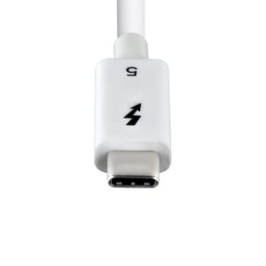StarTech.com Cable Thunderbolt 5 Certificado de 50cm - 80Gbps/120Gbps - 8K60Hz - PD 240W - Cable Thunderbolt Certificado - Compatible con Thunderbolt 4/USB4/USB-C/USB Tipo C - Blanco StarTech.com Cable Thunderbolt 5 Certificado de 50cm - 80Gbps/120Gbps - 8K60Hz - PD 240W - Cable Thunderbolt Certificado - Compatible con Thunderbolt 4/USB4/USB-C/USB Tipo C - Blanco