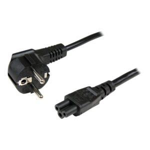 Alternative view of StarTech.com Cable de 2m de Alimentación para Portátiles, Enchufe UE a C5, 2,5A 250V, 18AWG, Cable de Repuesto para Cargador, Cable Hoja de Trébol Mickey Mouse, Cable para Europa, UL