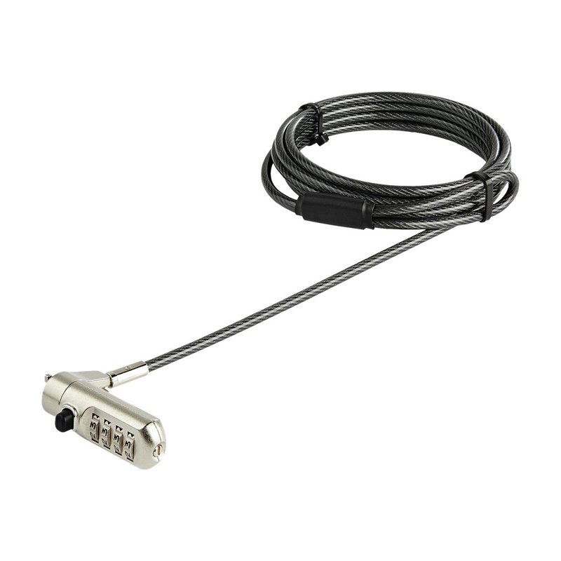 StarTech.com Cable de 2m de Seguridad para Ordenador Portátil - con Candado - para Ranura Nano - de Combinación StarTech.com Cable de 2m de Seguridad para Ordenador Portátil - con Candado - para Ranura Nano - de Combinación