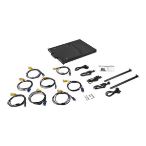 StarTech.com Consola KVM de 8 Puertos para Montaje en Rack con Cables de 1,8m - Teclado QWERTY - Conmutador KVM integrado con Monitor LCD de 17" - Switch KVM LCD 1U - KVM OSD - 50000 MTBF