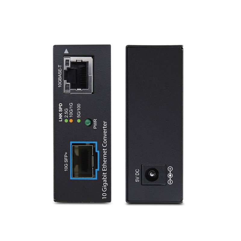 StarTech.com Conversor de Medios de Fibra Óptica Multigigabit 10GbE con SFP+ Abierto - Cobre a SFP+ 10GBASE-X - 10G/5G/2,5G/1G/100M - Monomodo - Multimodo - Tramas Jumbo de 16K - TAA - Imagen 3