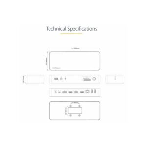 StarTech.com Docking Station Universal para Portátil - Replicador de Puertos Híbrido USB-C/-A - 2x HDMI y DP 4K - PD 100W - Mac / Windows / Chrome OS - Hub Ladrón de 4 Puertos USB - Ethernet StarTech.com Docking Station Universal para Portátil - Replicador de Puertos Híbrido USB-C/-A - 2x HDMI y DP 4K - PD 100W - Mac / Windows / Chrome OS - Hub Ladrón de 4 Puertos USB - Ethernet