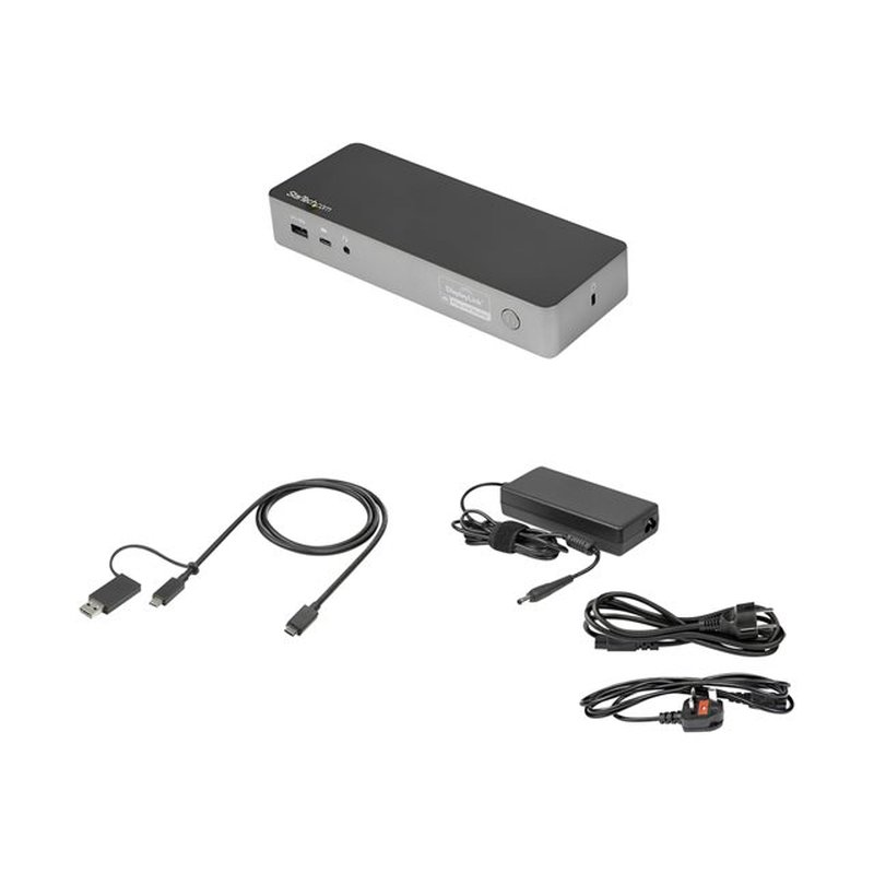 StarTech.com Docking Station Universal para Portátil - Replicador de Puertos Híbrido USB-C/-A - 2x HDMI y DP 4K - PD 100W - Mac / Windows / Chrome OS - Hub Ladrón de 4 Puertos USB - Ethernet StarTech.com Docking Station Universal para Portátil - Replicador de Puertos Híbrido USB-C/-A - 2x HDMI y DP 4K - PD 100W - Mac / Windows / Chrome OS - Hub Ladrón de 4 Puertos USB - Ethernet - Imagen 8