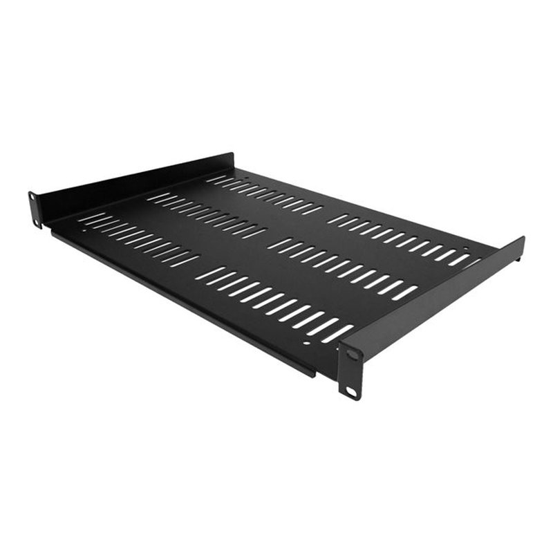 StarTech.com Estante Ventilado 1U para Armario Rack de Servidores - Bandeja Universal Voladiza para Montaje en Rack de 19" - Capacidad de 25kg - de 12" (30,5cm) de Profundidad