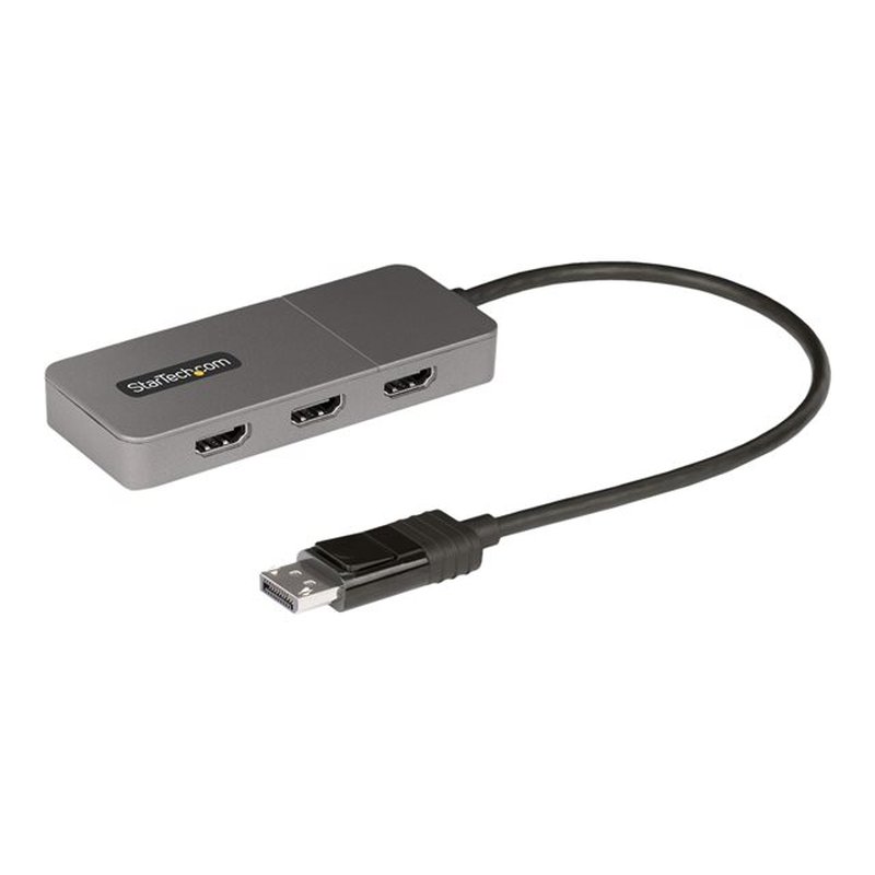StarTech.com Hub MST de 3 Puertos - Multiplicador Divisor DisplayPort a 3 Puertos HDMI 4K60Hz - Adaptador Gráfico DP 1.4 Multimonitor - Cable de 30cm - Alimentado por USB - Solo Windows - Imagen 3