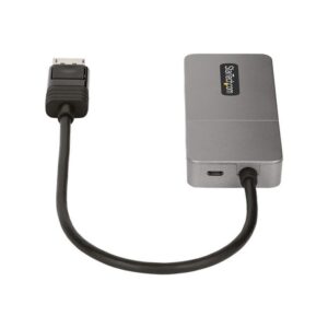 StarTech.com Hub MST de 3 Puertos - Multiplicador Divisor DisplayPort a 3 Puertos HDMI 4K60Hz - Adaptador Gráfico DP 1.4 Multimonitor - Cable de 30cm - Alimentado por USB - Solo Windows