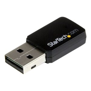 StarTech.com Mini Adaptador de Red USB 2.0 Inalámbrico Wireless-AC de Banda Doble AC600 - Wifi 802.11ac 1T1R