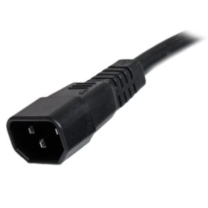 Alternative view of StarTech.com PXTC14C156 cable de transmisión Negro 1,8 m C14 acoplador C15 acoplador