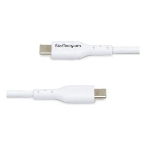 StarTech.com Paquete de 2 Cables USB-C de Carga de 1m - Cable USB Tipo C Cargador para Portátiles - USB 2.0 - PD 60W 3A - Recubrimiento de TPE - Blanco - para MacBook Air, iPhone 16 Pro Max/15 StarTech.com Paquete de 2 Cables USB-C de Carga de 1m - Cable USB Tipo C Cargador para Portátiles - USB 2.0 - PD 60W 3A - Recubrimiento de TPE - Blanco - para MacBook Air, iPhone 16 Pro Max/15