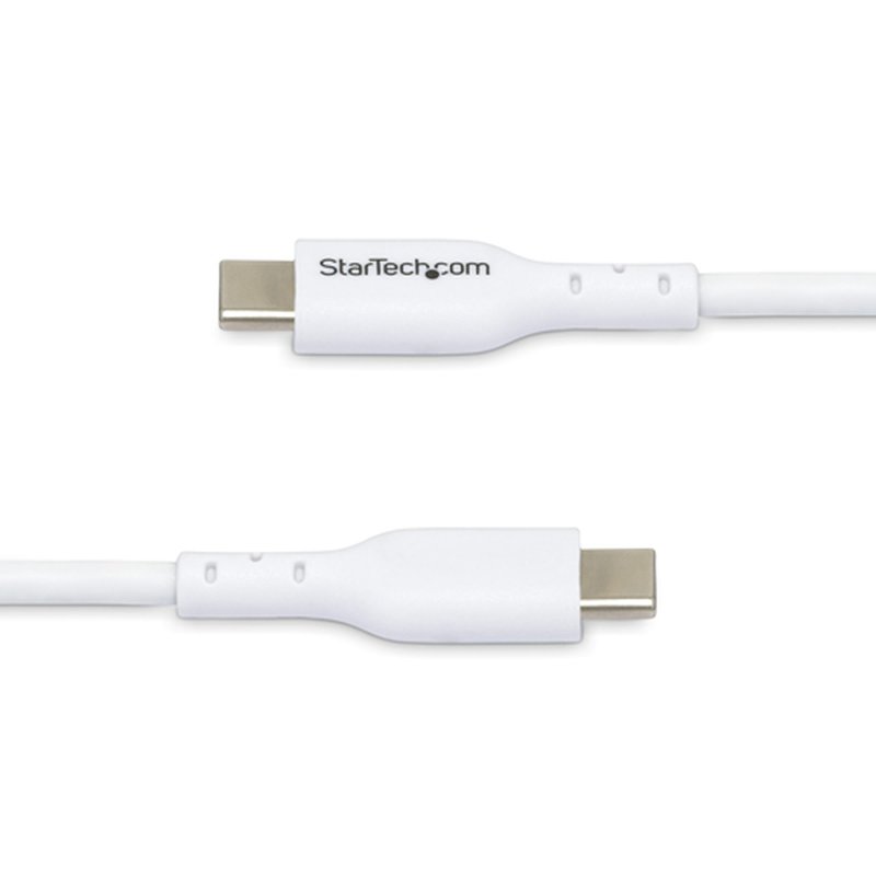 StarTech.com Paquete de 2 Cables USB-C de Carga de 2m - Cable USB Tipo C Cargador para Portátiles - USB 2.0 - PD 60W 3A - Recubrimiento de TPE - Blanco - para MacBook Air, iPhone 16 Pro Max/15 StarTech.com Paquete de 2 Cables USB-C de Carga de 2m - Cable USB Tipo C Cargador para Portátiles - USB 2.0 - PD 60W 3A - Recubrimiento de TPE - Blanco - para MacBook Air, iPhone 16 Pro Max/15 - Imagen 3