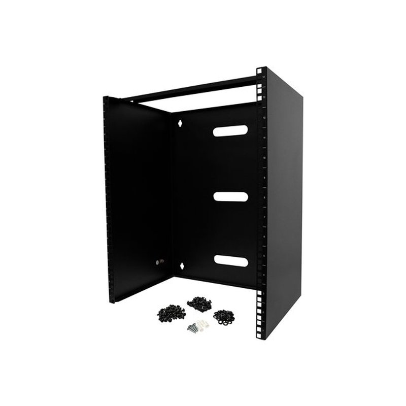 StarTech.com RACK-14U-14-BRACKET armario rack Bastidor de pared Negro - Imagen 5