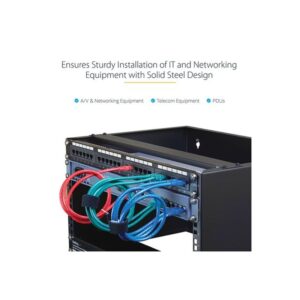 StarTech.com RACK-14U-14-BRACKET armario rack Bastidor de pared Negro