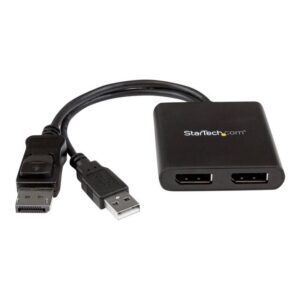 StarTech.com Splitter Multiplicador DP a 2 puertos DisplayPort - Hub MST