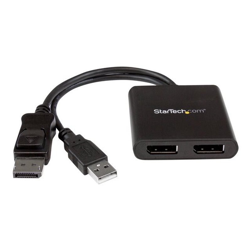 StarTech.com Splitter Multiplicador DP a 2 puertos DisplayPort - Hub MST