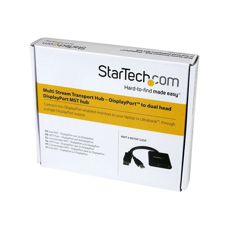 StarTech.com Splitter Multiplicador DP a 2 puertos DisplayPort - Hub MST - Imagen 3