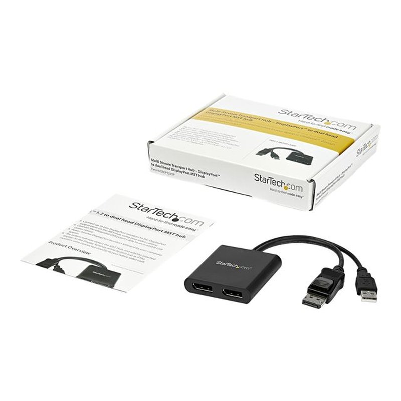 StarTech.com Splitter Multiplicador DP a 2 puertos DisplayPort - Hub MST - Imagen 5