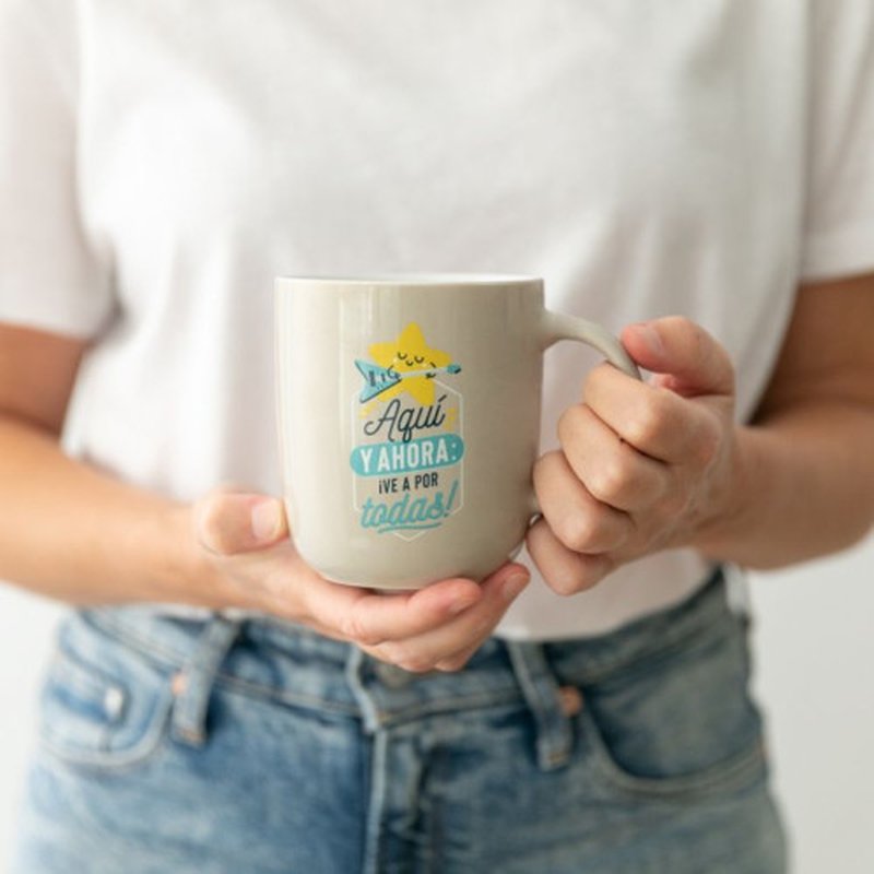 TAZA - AQUÍ Y AHORA: ¡VE A POR TODAS! MR.WONDERFUL WOA11292ES - Imagen 6