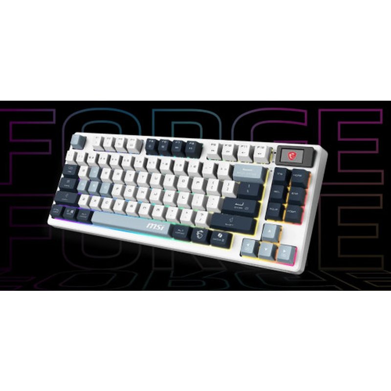TECLADO MSI FORGE GK600 TKL W SKY ES TECLADO MSI FORGE GK600 TKL W SKY ES - Imagen 2