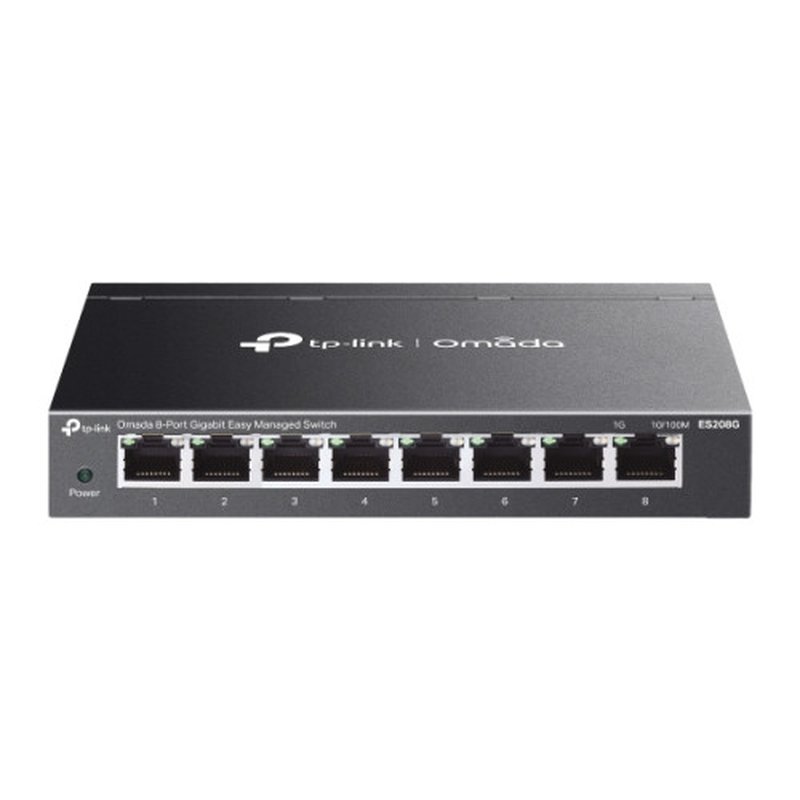 TP-Link ES208G switch Gestionado Gigabit Ethernet (10/100/1000) Negro TP-Link ES208G switch Gestionado Gigabit Ethernet (10/100/1000) Negro