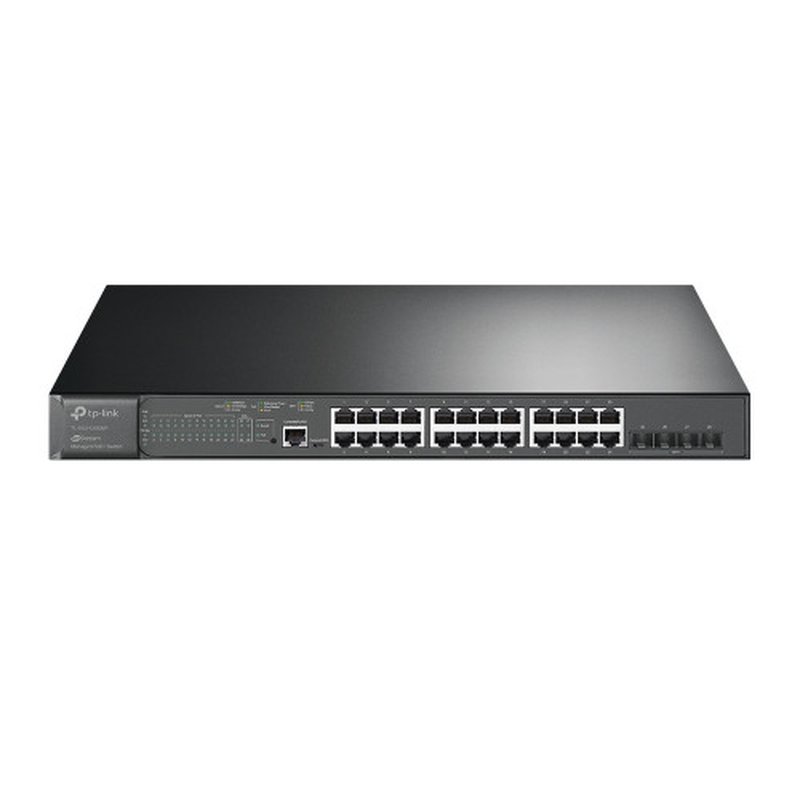 TP-Link Omada SG3428XMP switch Gestionado L2+ Gigabit Ethernet (10/100/1000) Energía sobre Ethernet (PoE) 1U Negro