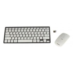 Tacens LEVIS COMBO, Pack de Teclado y Ratón Inalámbrico Blanco, Wireless 2.4G, Ratón Ambidiestro,Teclado Qwerty Español