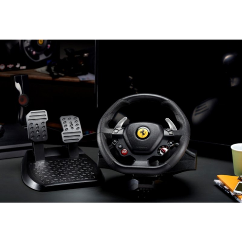 Thrustmaster T80 Ferrari 488 GTB Edition Negro Volante + Pedales Digital PlayStation 4 - Imagen 5