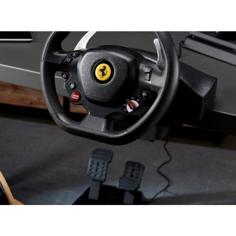 Thrustmaster T80 Ferrari 488 GTB Edition Negro Volante + Pedales Digital PlayStation 4 - Imagen 6