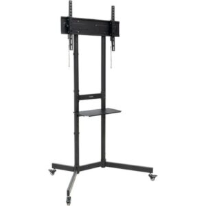 TooQ “KEFRÉN” Soporte de suelo con Ruedas para pantallas de 37”-70”, Negro