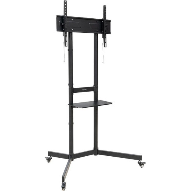 TooQ “KEFRÉN” Soporte de suelo con Ruedas para pantallas de 37”-70”, Negro