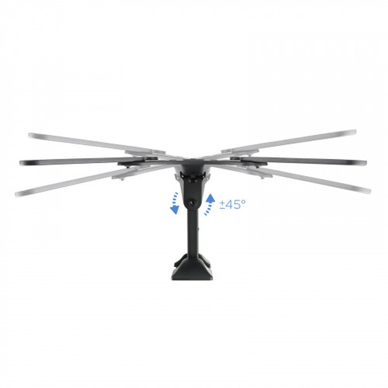 TooQ Soporte Giratorio e Inclinable para Monitor / TV LCD, Plasma de 23”- 55”, con Dos Pivotes, Negro TooQ Soporte Giratorio e Inclinable para Monitor / TV LCD, Plasma de 23”- 55”, con Dos Pivotes, Negro - Imagen 4