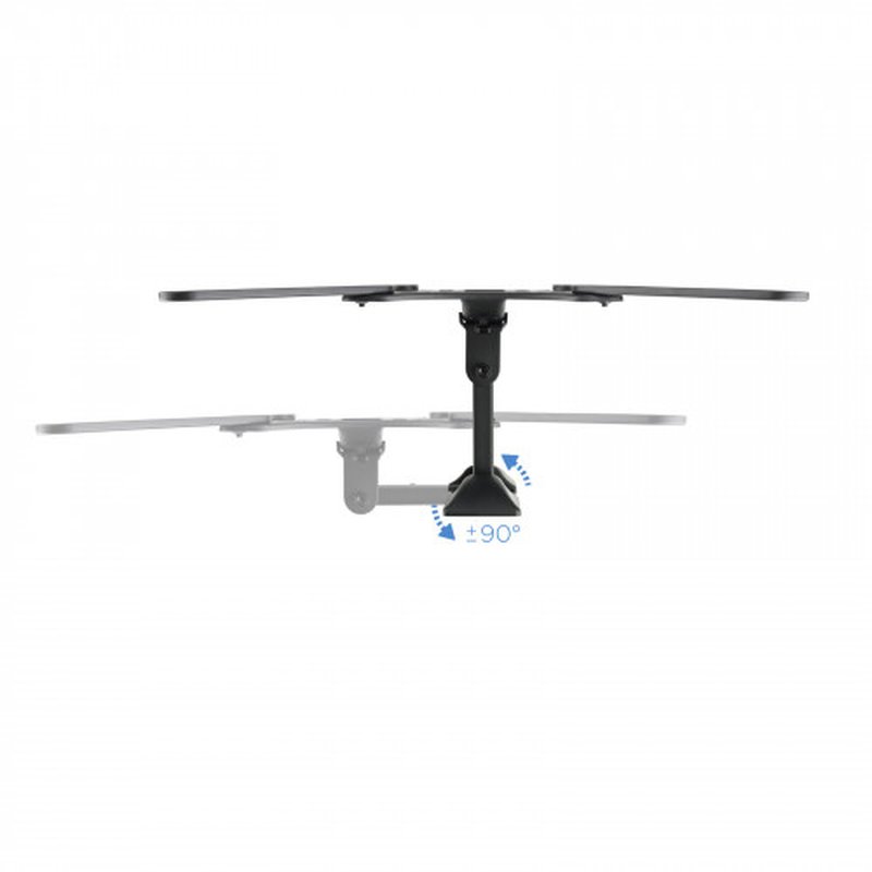 TooQ Soporte Giratorio e Inclinable para Monitor / TV LCD, Plasma de 23”- 55”, con Dos Pivotes, Negro TooQ Soporte Giratorio e Inclinable para Monitor / TV LCD, Plasma de 23”- 55”, con Dos Pivotes, Negro - Imagen 5